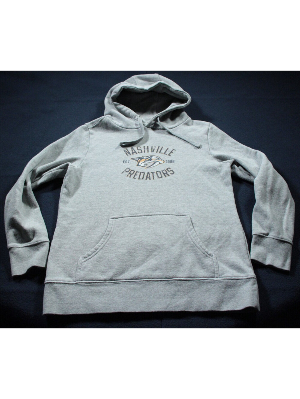Nashville Predators Hooded Sweatshirt Gray Hoodie S NHL Hockey